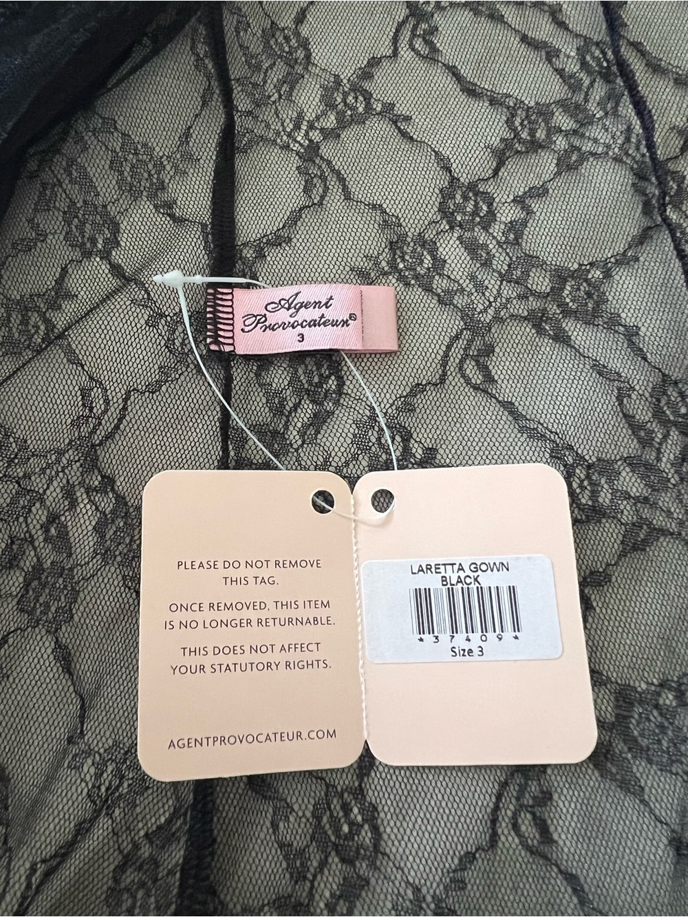 Agent Provocateur Laretta Gown in Black - Picture 15 of 16